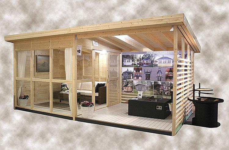 DIY Backyard Guest House That Can Be Built In 8 Hours - Allwood DIY cabin, pool house, garden house, studio