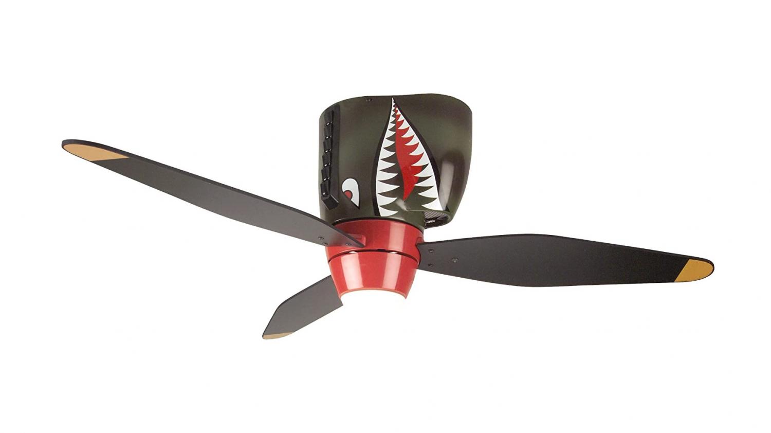 tiger shark warplane ceiling fan - DIY Helicopter ceiling fan