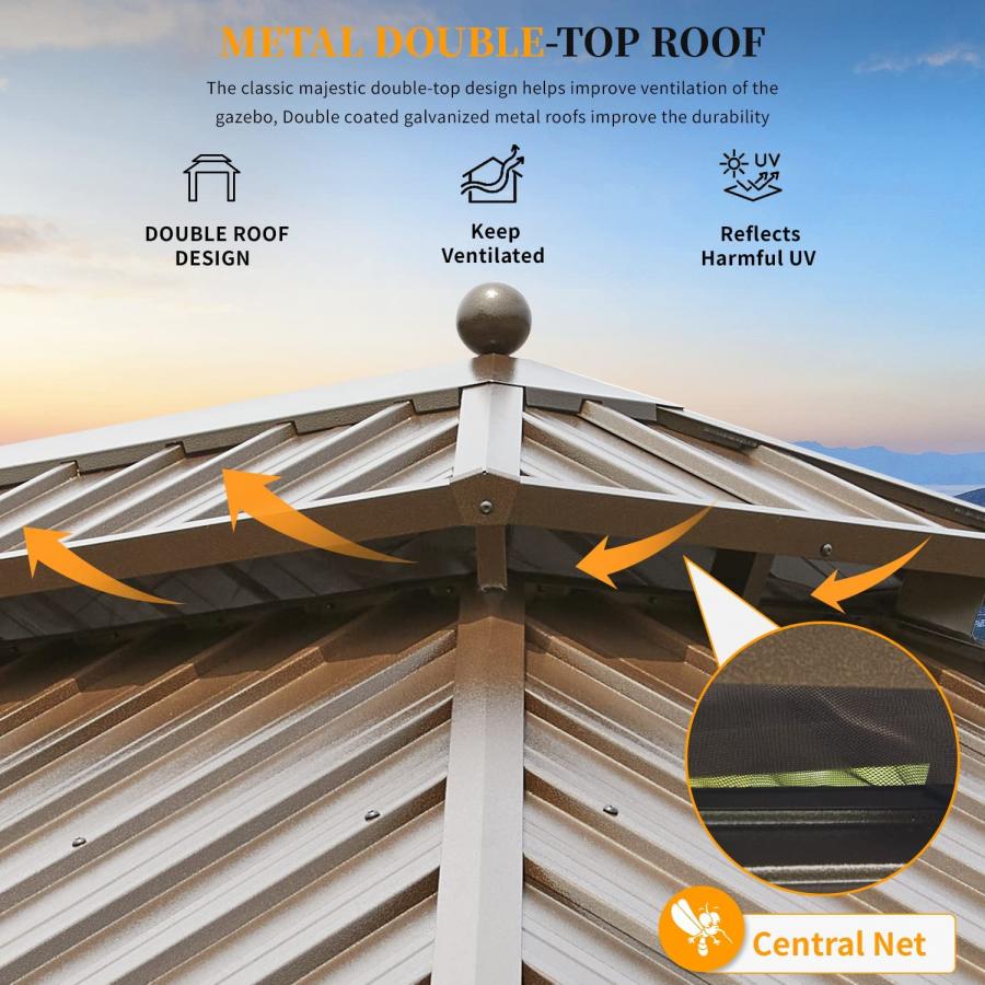 Giant DIY Metal Top Gazebo