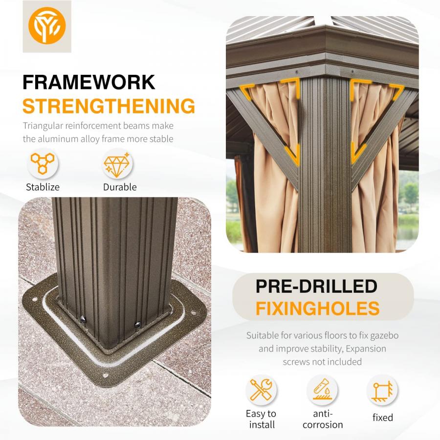 Giant DIY Metal Top Gazebo