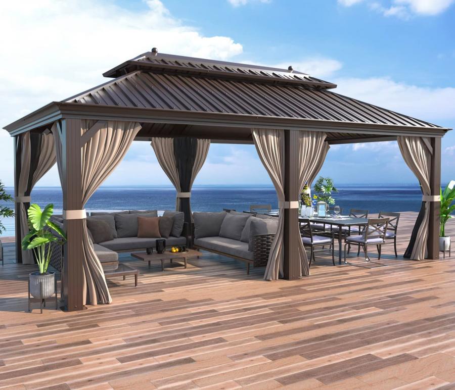 Giant DIY Metal Top Gazebo