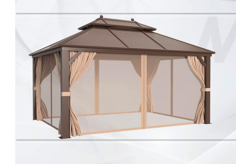 Giant DIY Metal Top Gazebo