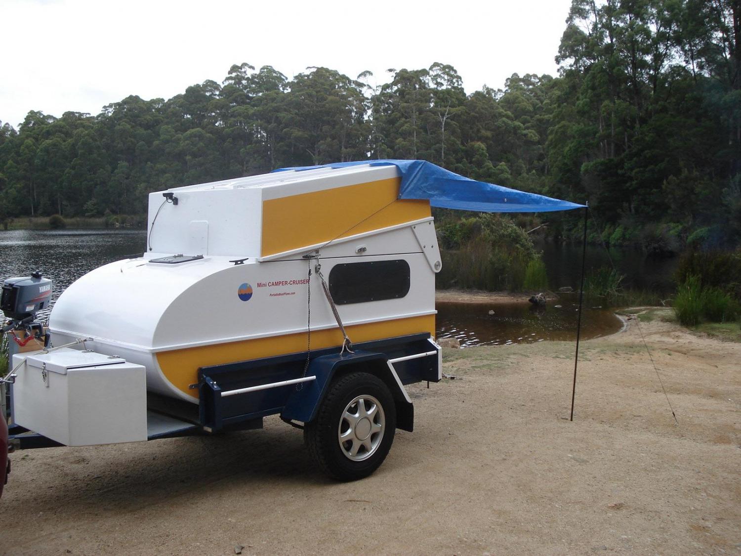 DIY Micro-Camper Converts Into a Boat - Mini CAMPER-CRUISER