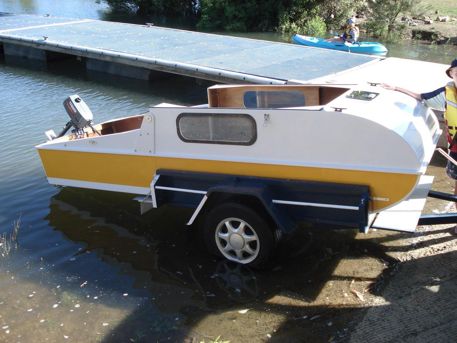 DIY Micro-Camper Converts Into a Boat - Mini CAMPER-CRUISER