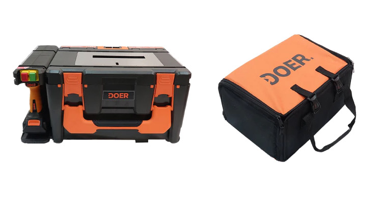 DOER 12-in-1 portable modular toolbox - all-in-one toolshed power tool set