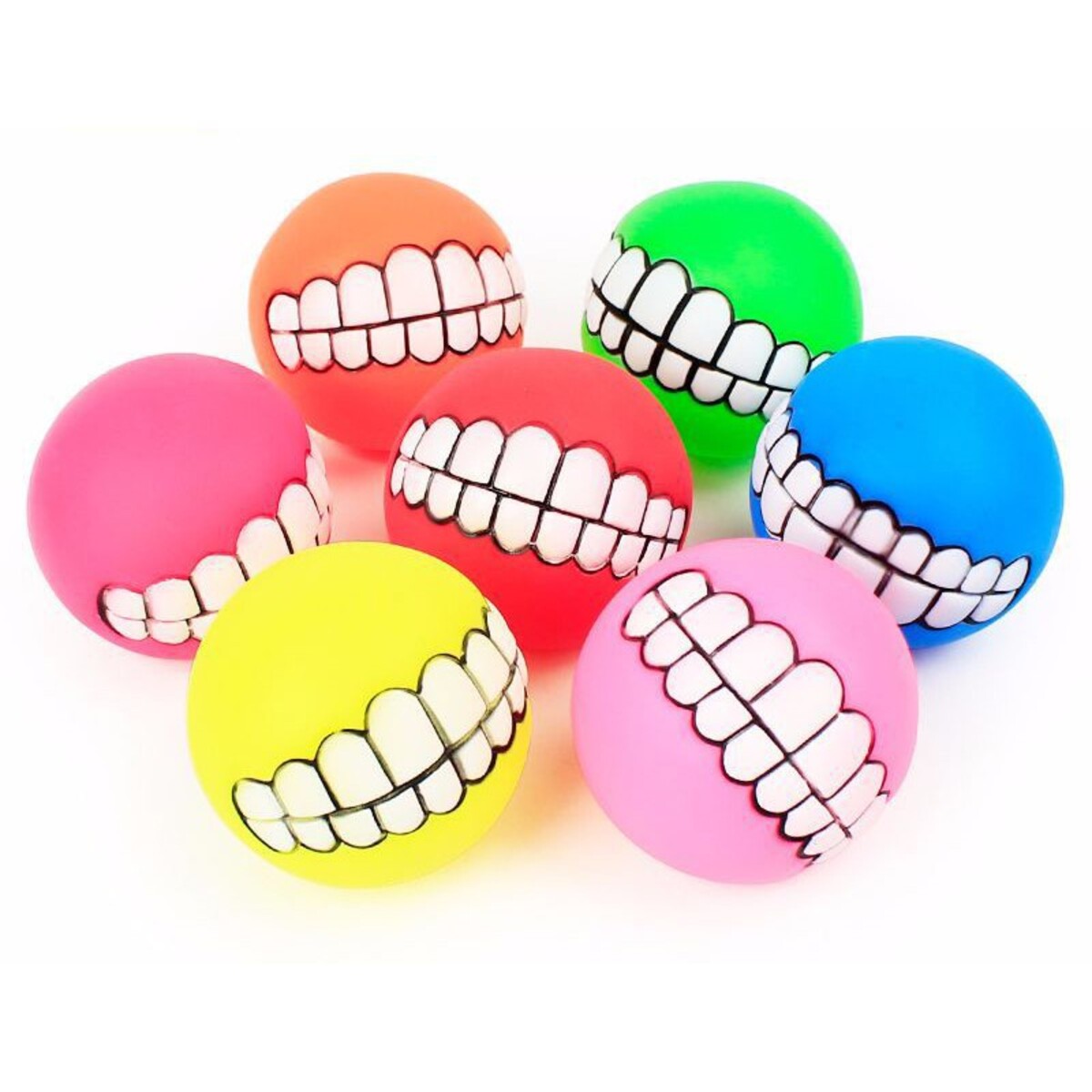 Funny dog ball teeth - Dog Ball Gives Your Dog Human Teeth