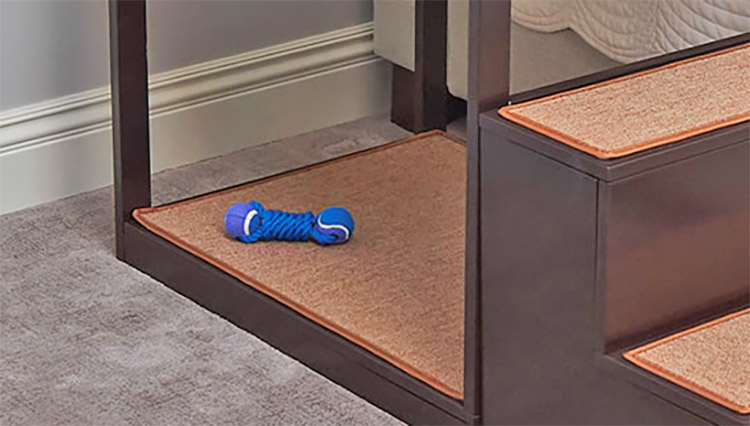 Dog Bedside Bunk- Elevated dog bed with stairs - Dog bunk beds