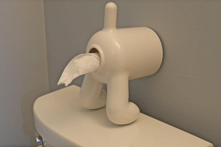 Dog Butt Toilet Paper Dispenser