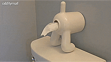Dog Butt Toilet Paper Dispenser