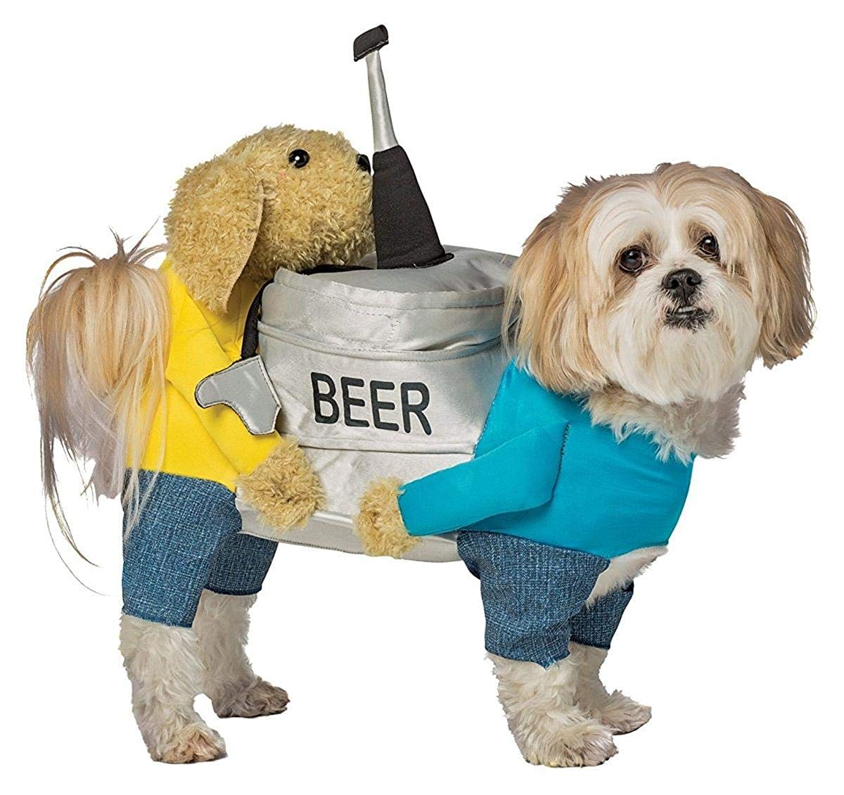 Dog Carrying Costume - Dogs carrying a keg of beer Halloween dog costume