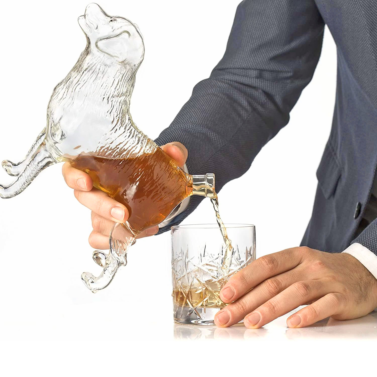 Boxer Dog Whiskey Decanter