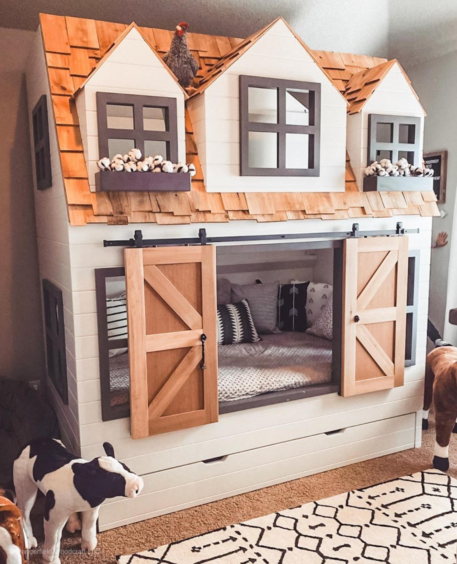 Giant doll house bunk bed - Country Cottage Bunk Bed