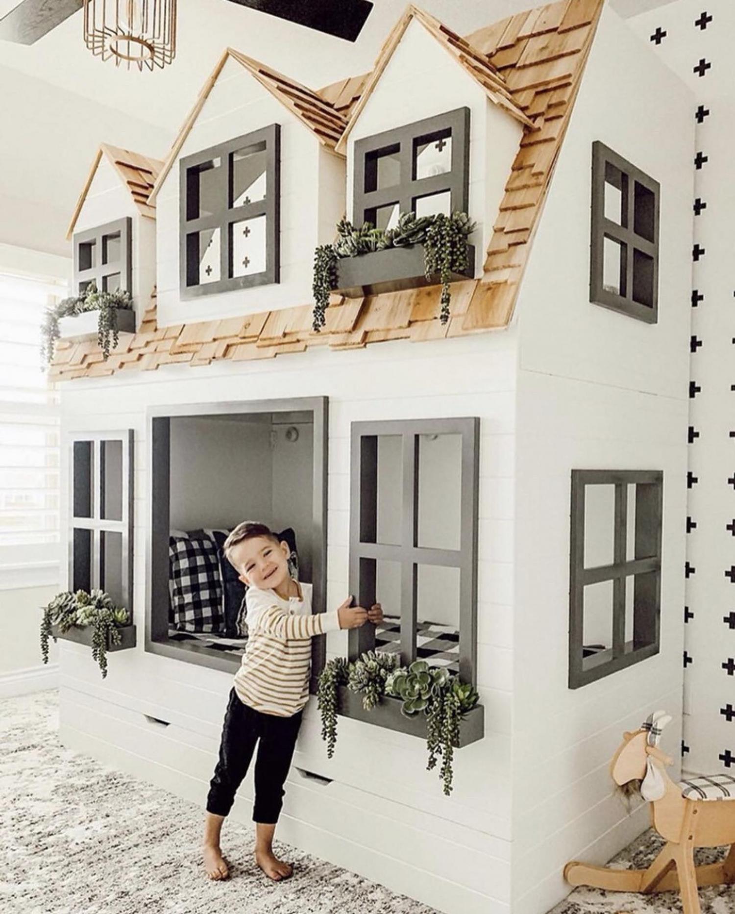 Giant doll house bunk bed - Country Cottage Bunk Bed