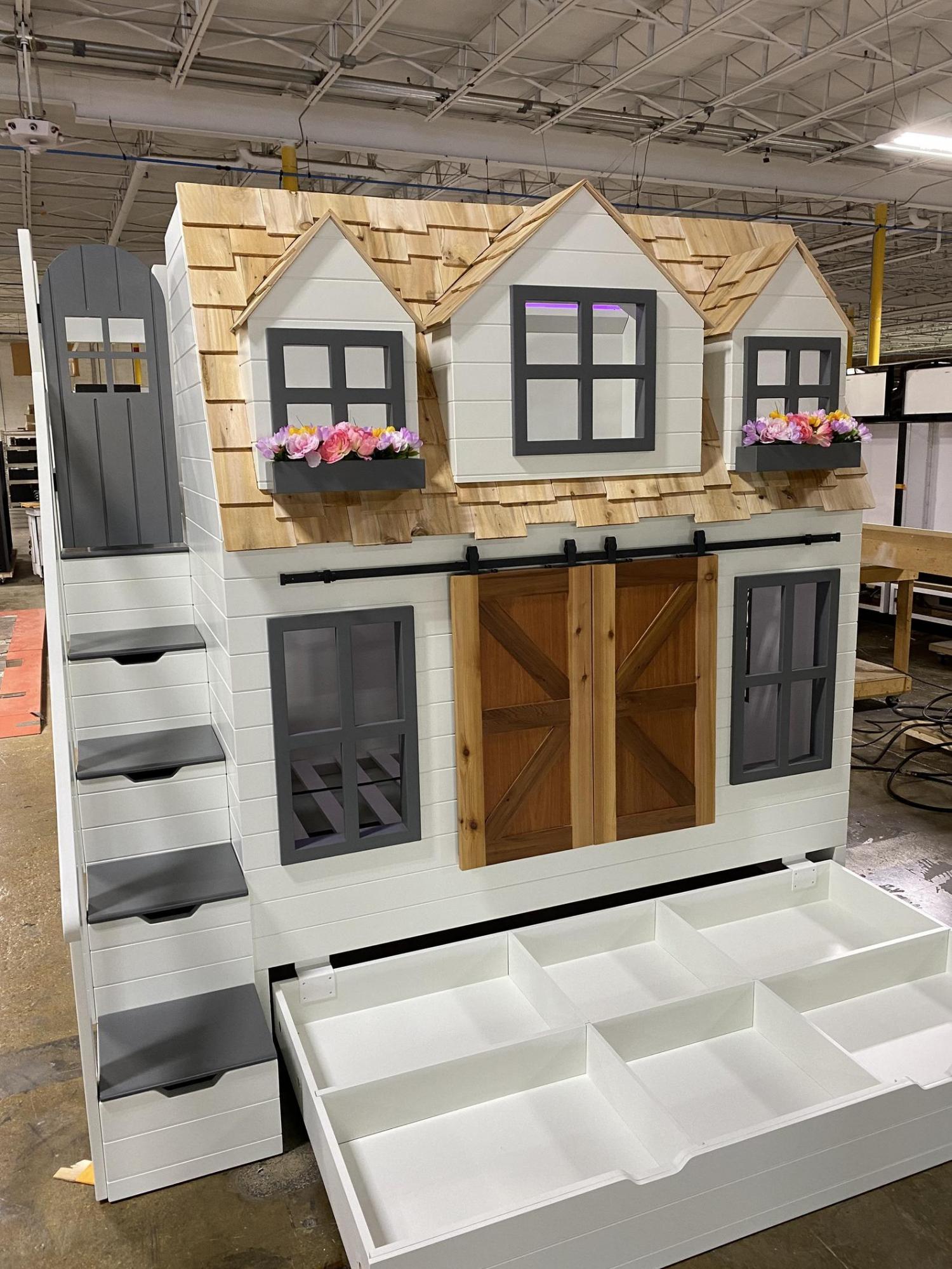 Giant doll house bunk bed - Country Cottage Bunk Bed