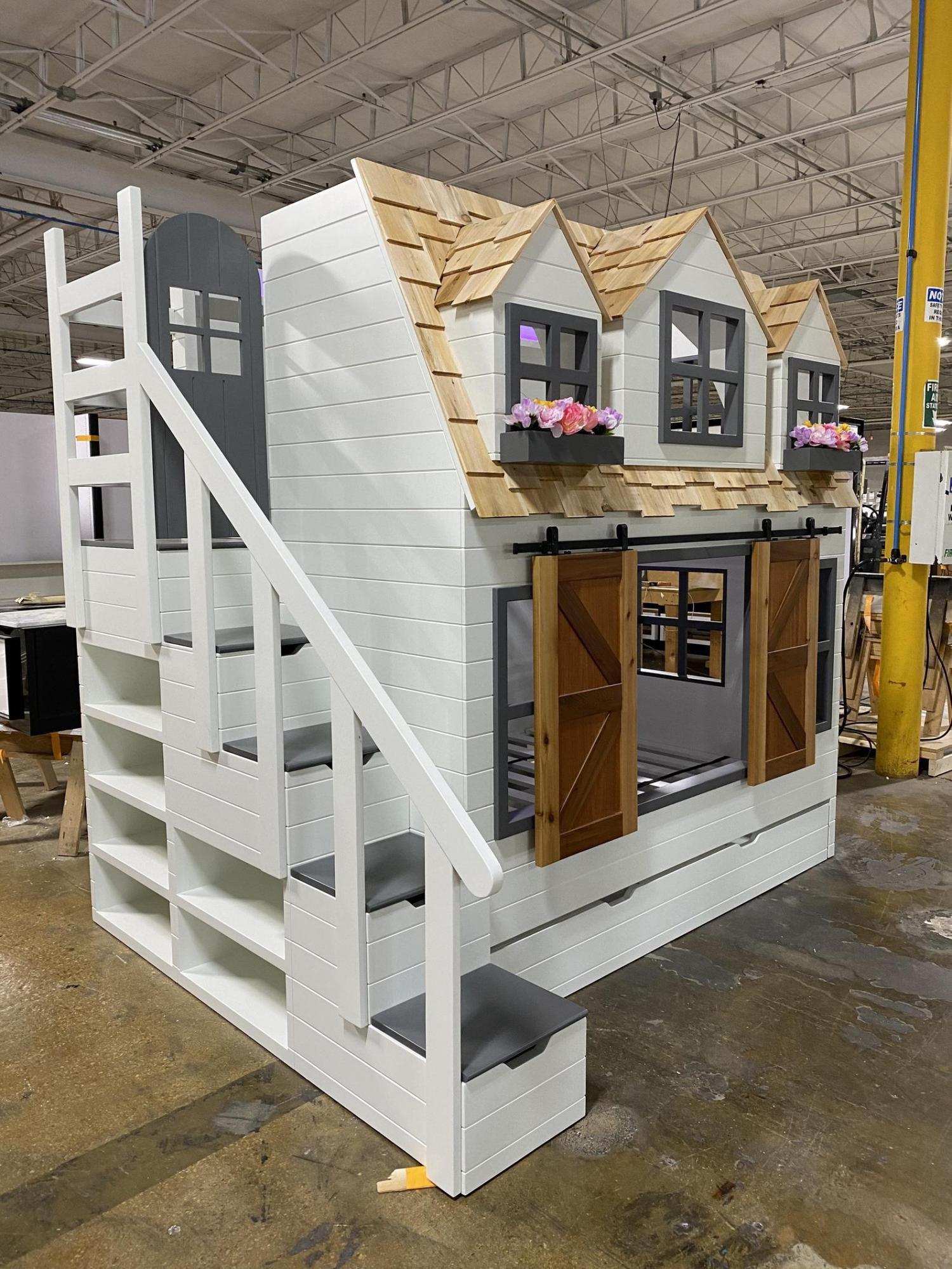 Giant doll house bunk bed - Country Cottage Bunk Bed