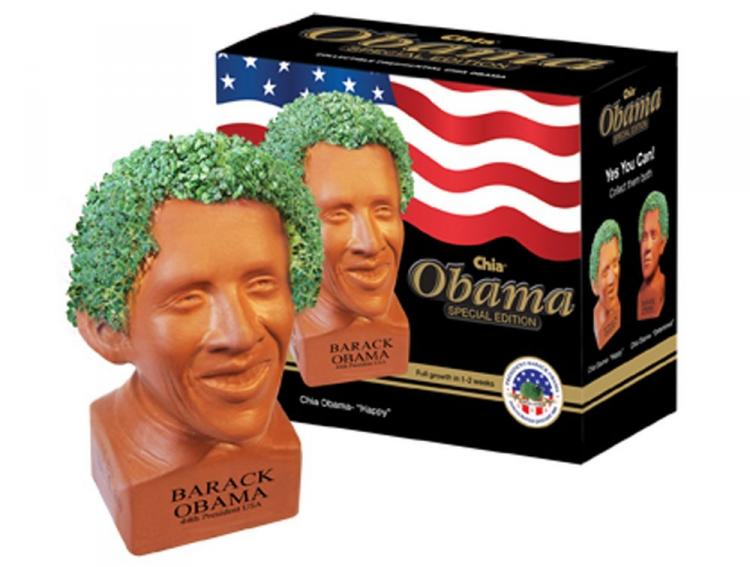 Barack Obama Chia Pet - Political Chia Pets
