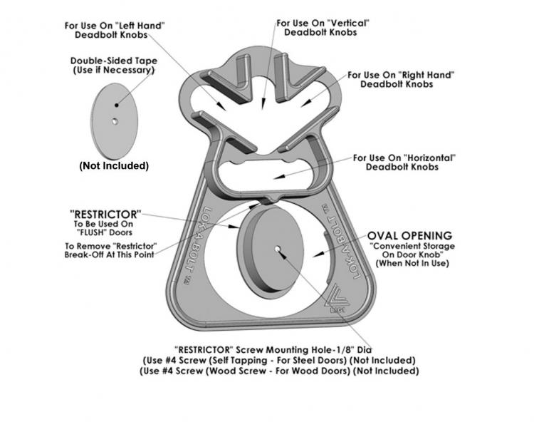 Door Angel Deadbolt Lock Prevents Unwanted Entry - Airbnb door lock