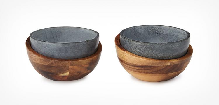 Stone Double Layered Ice Cream Bowl Koozie