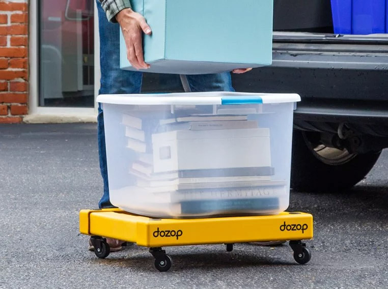 Dozap Collapsible Dolly Cart - Folding portable dolly helps move heavy objects