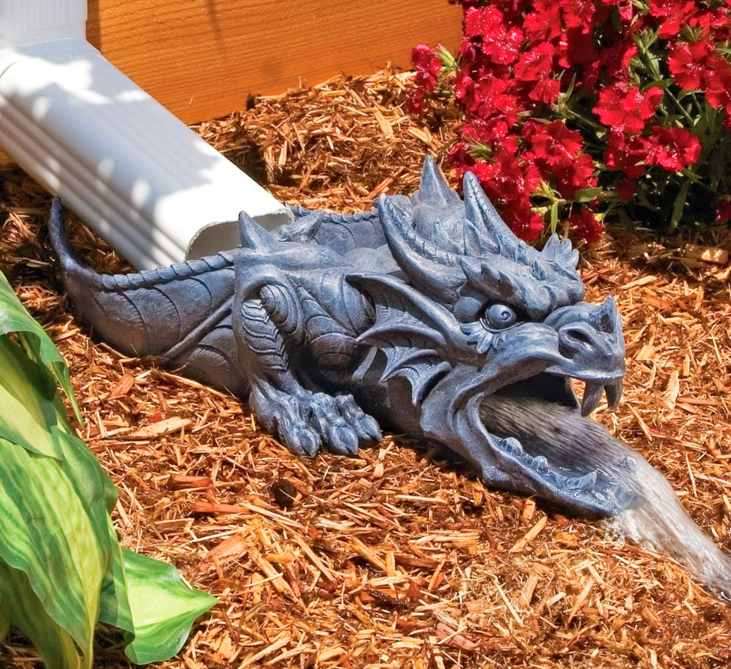 Dragon Gutter Downspout Statue - Gargoyle gutter downspout statue