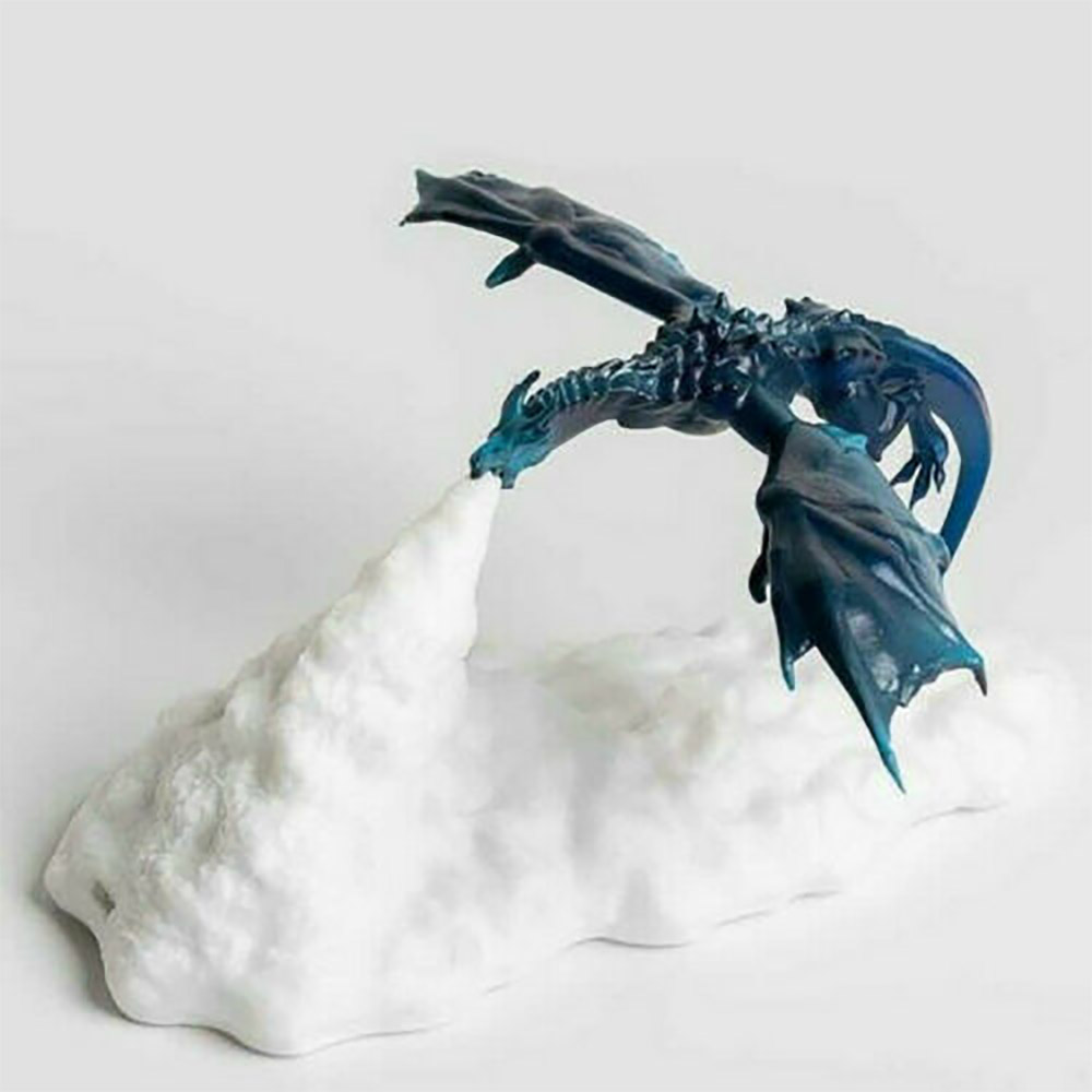 3D Fire Breathing Dragon Night Light - Illuminated smoke plume dragon lamp