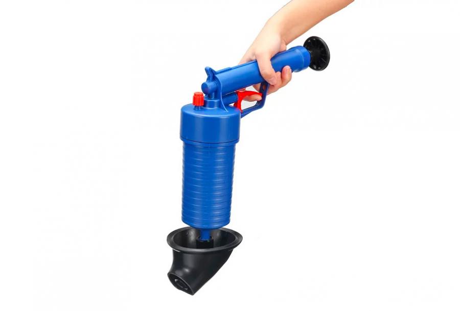 Drain Blaster Air-pressure gun - Unclog sinks, toilets, bathtubs drains with the pull of a trigger