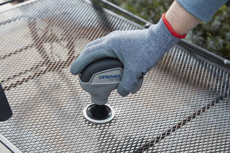 Dremel Cordless Power Cleaner - Tiny handheld power scrubber for cleaning kitchen, bathroom, car rims, shoes