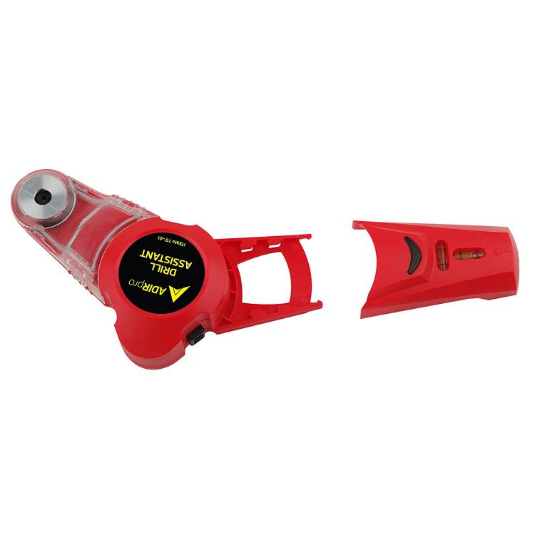 Drill Buddy - Drilling Dust and Debris Vacuum, Laser Leveler, and Bubble Vial Tool