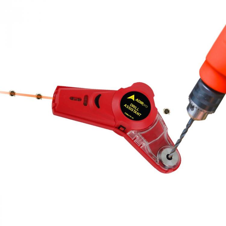 Drill Buddy - Drilling Dust and Debris Vacuum, Laser Leveler, and Bubble Vial Tool