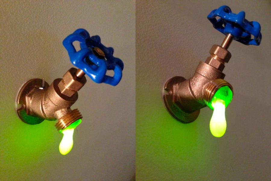 Funny Novelty Dripping Outdoor Faucet Spigot Night Light