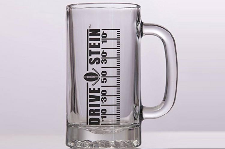 Drive Stein Football Drinking Mug - Track Your Progress With The Game