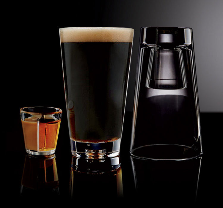Drop Shots Magnetic Shot Glass & Pint Glass