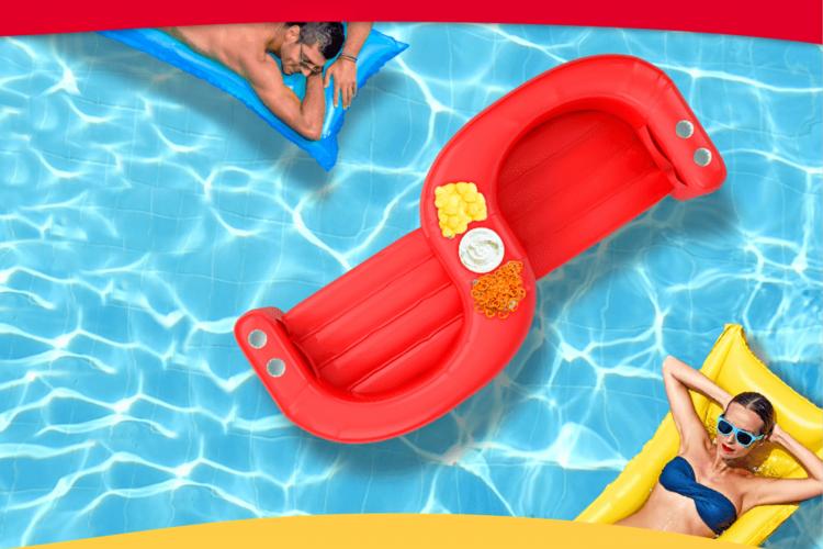 Dual Pool Float Snack Drink Holder
