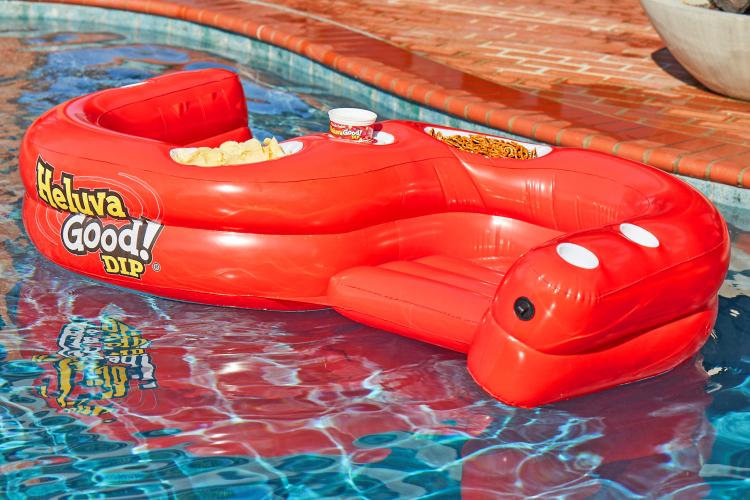 Dual Pool Float Snack Drink Holder