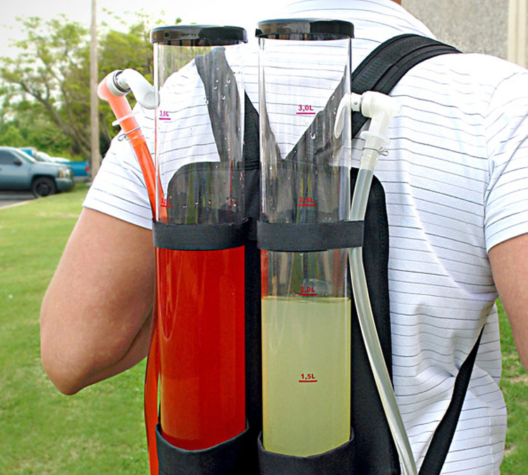 Dual Tank Tailgating Drink Dispenser Backpack