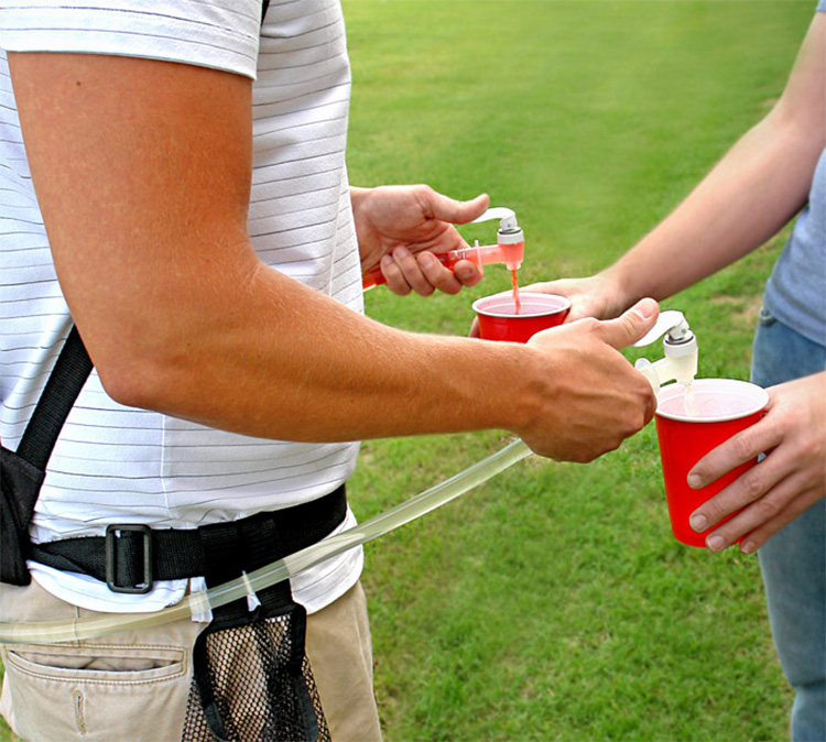 Dual Tank Tailgating Drink Dispenser Backpack