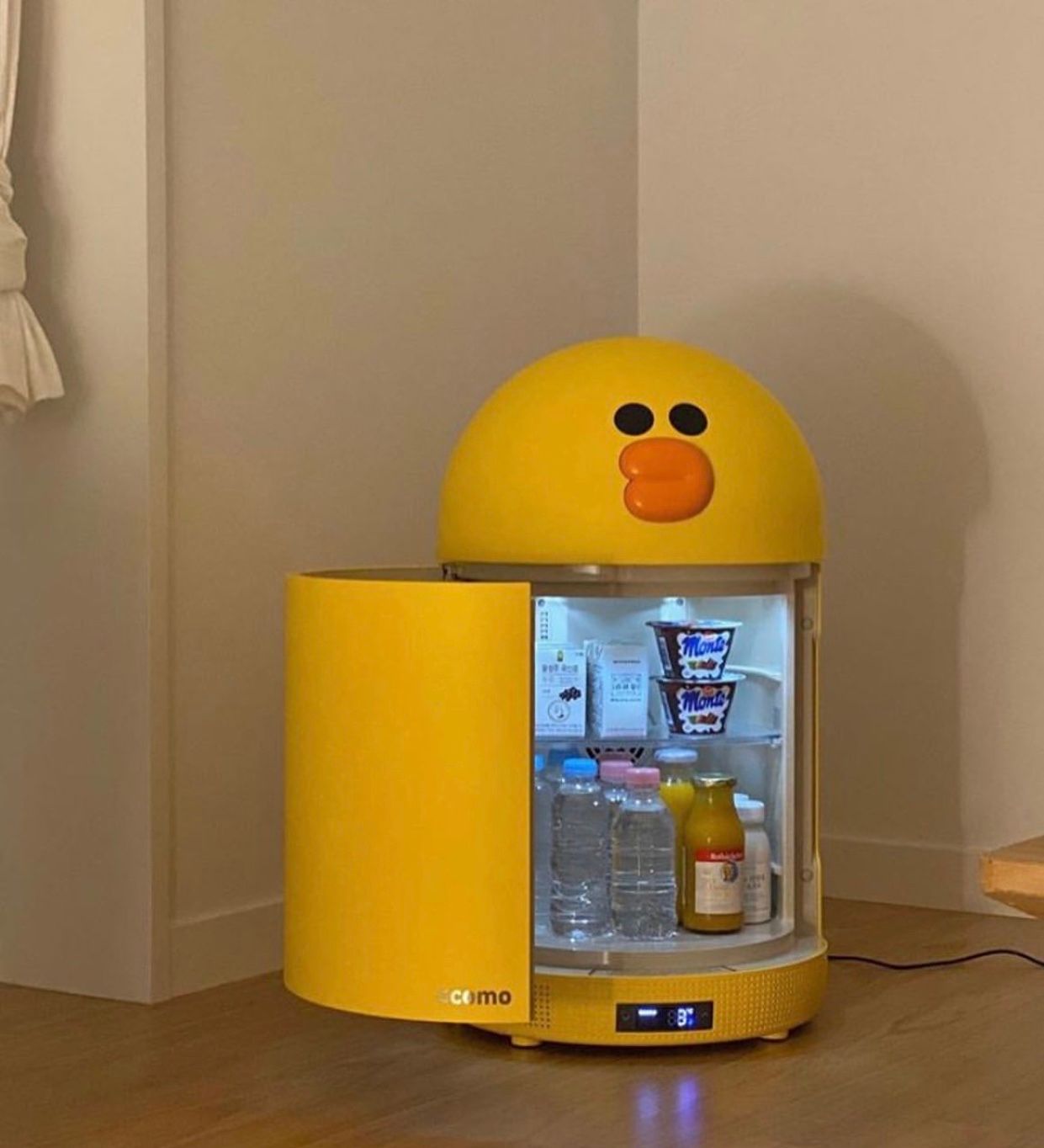 Duck Shaped Mini Fridge Features a Smart Phone Sterilizer and Bluetooth Speaker