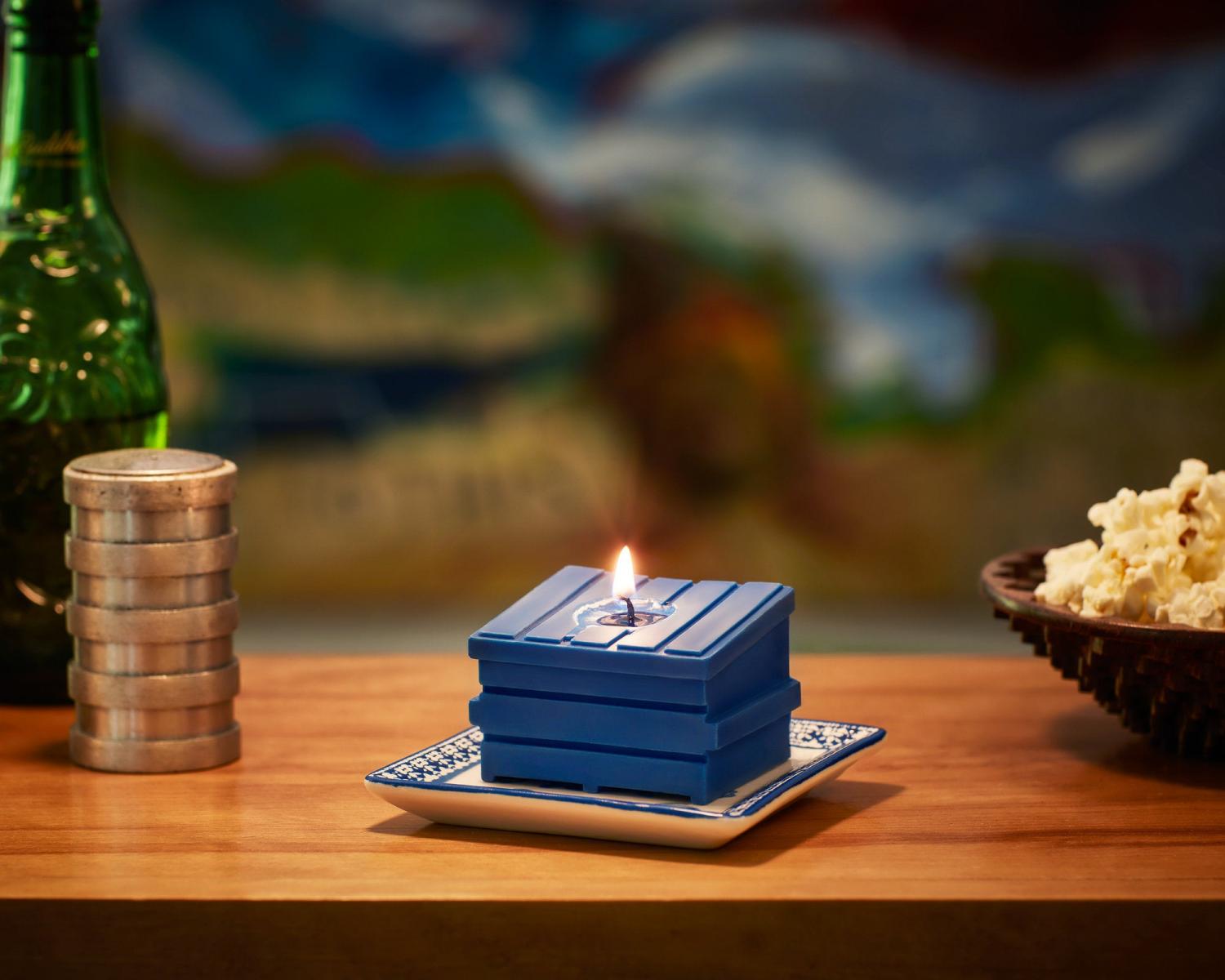 Dumpster Fire Candles - Dumpster shaped candles