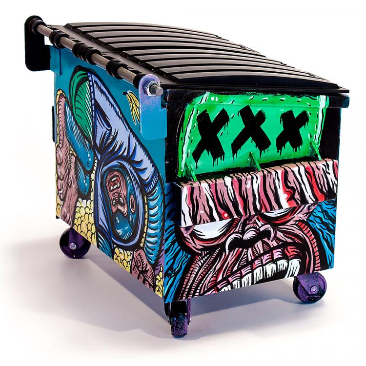 Dumpsty Mini Dumpster - Miniature Replica Dumpster Desk Organizer