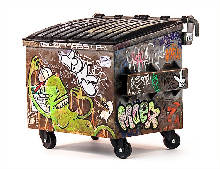 Dumpsty Mini Dumpster - Miniature Replica Dumpster Desk Organizer