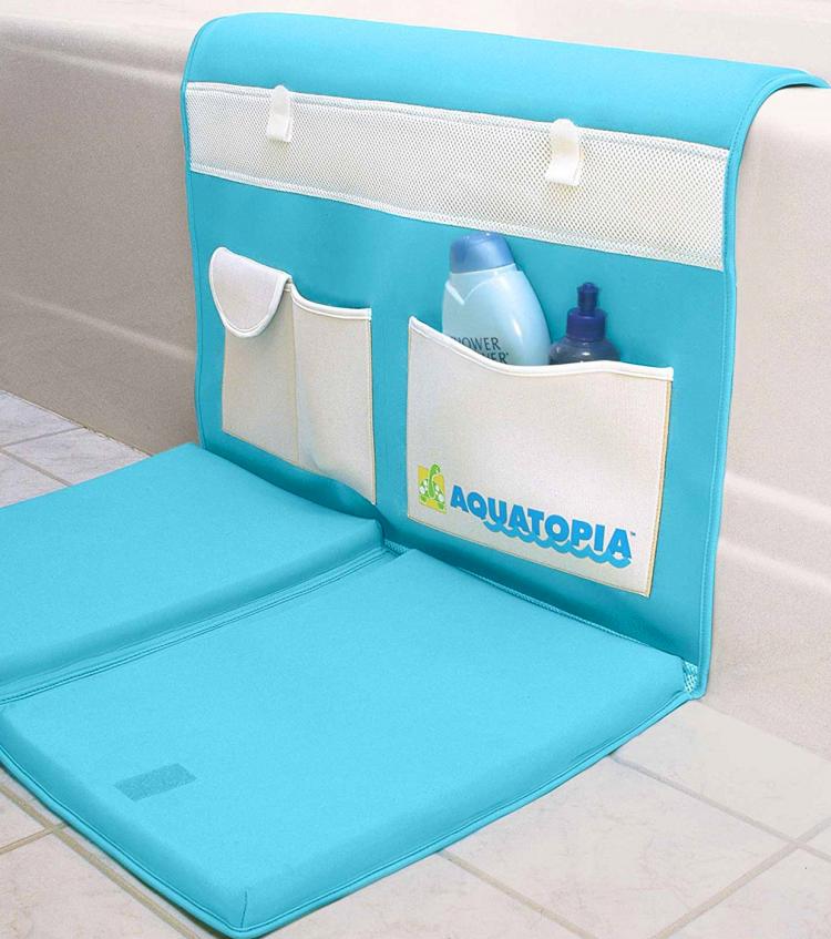 Aquatopia Easy Bath Kneeler - Padded bath-time floor mat - easy on the knees bath mat while bathing kids or dogs