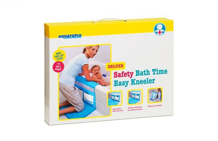 Aquatopia Easy Bath Kneeler - Padded bath-time floor mat - easy on the knees bath mat while bathing kids or dogs