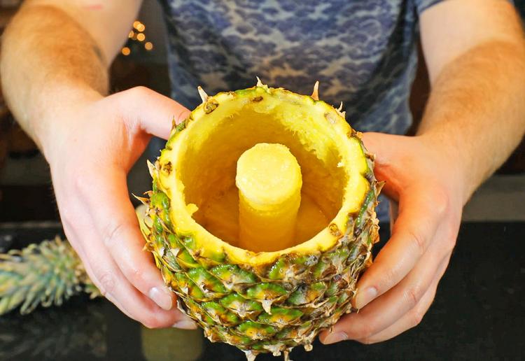 Easy Pineapple Slicer De-Cores Pineapples In Seconds