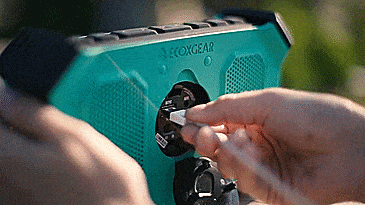ECOXGEAR EcoSlate Rugged Outdoor Waterproof Bluetooth Speaker - Best Pool speaker - Beach speaker - Weatherproof Bluetooth Speaker