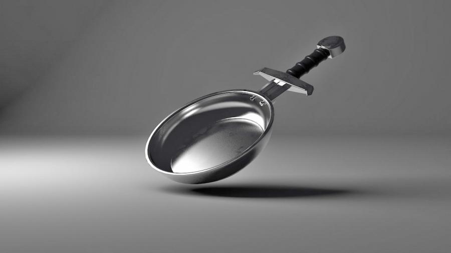 Eggscalibur Sword Handle Frying Pan