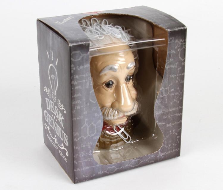 Einstein Crazy Hair Paperclip Holder