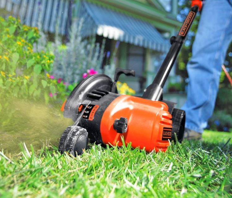 Electric Edge Trimmer and Trencher Keeps Edges Super Clean and Tidy - Black and Decker edger and trencher