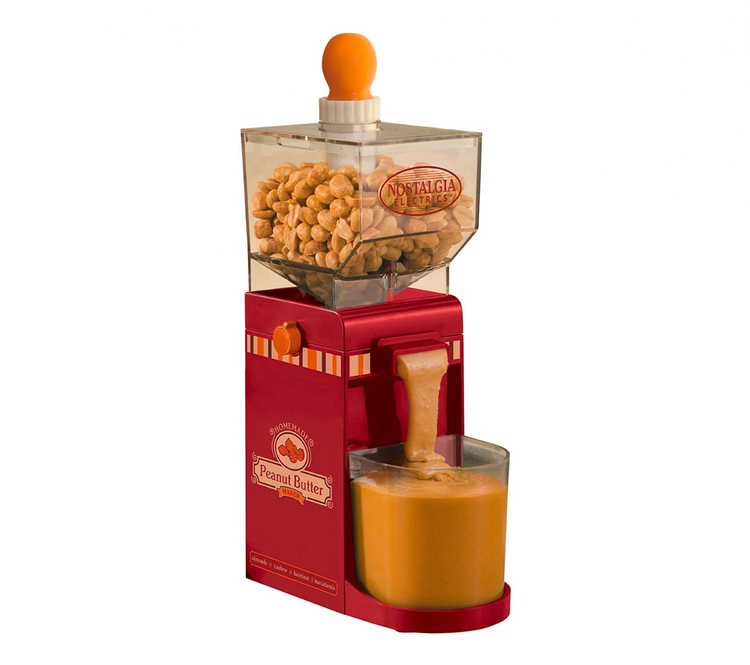 Homemade peanut butter maker by Nostalgia Electrics