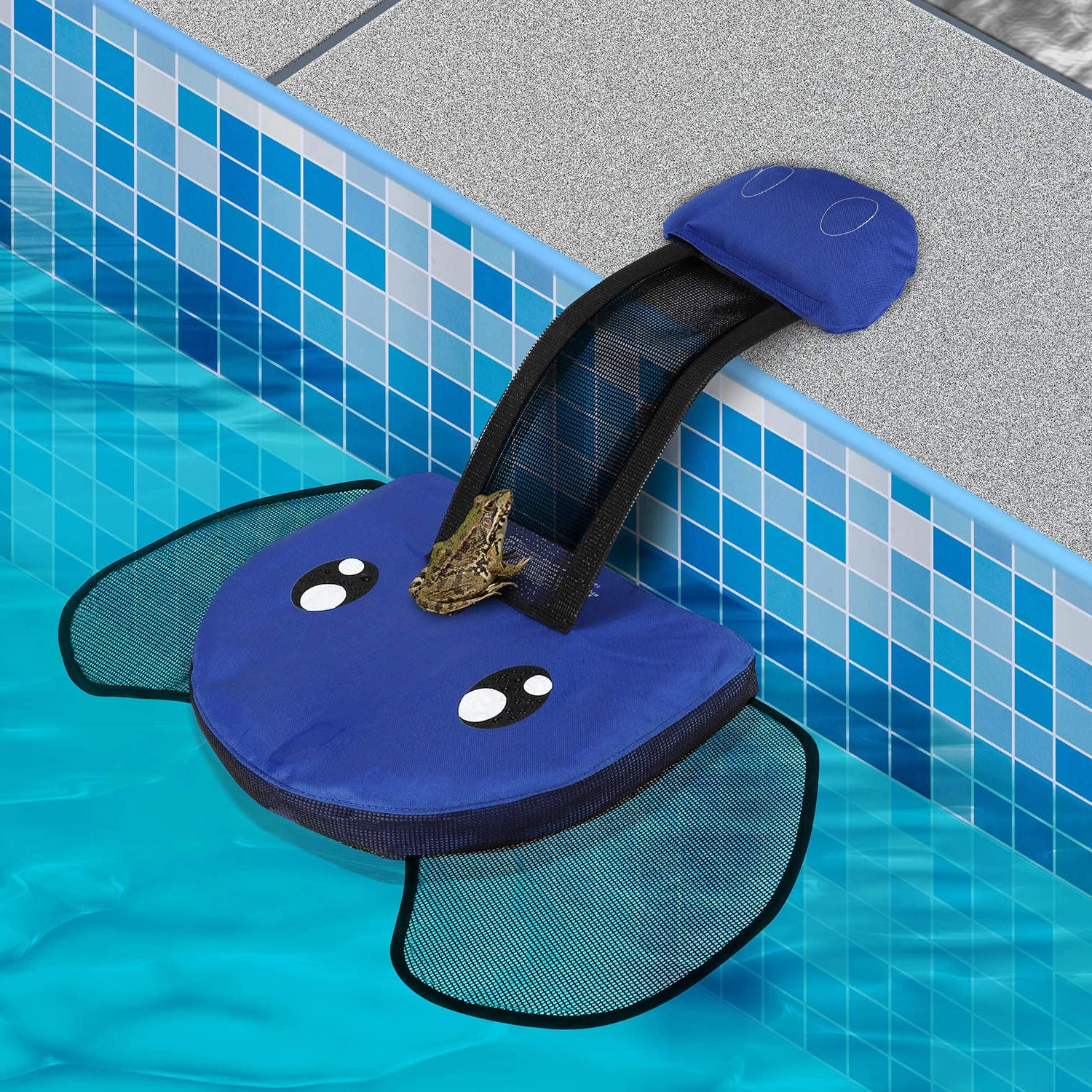 Elephant Shaped Pool Ramp Helps Frogs, Mice, and Other Critters Out Of Your Pool - Critter exit pool ramp