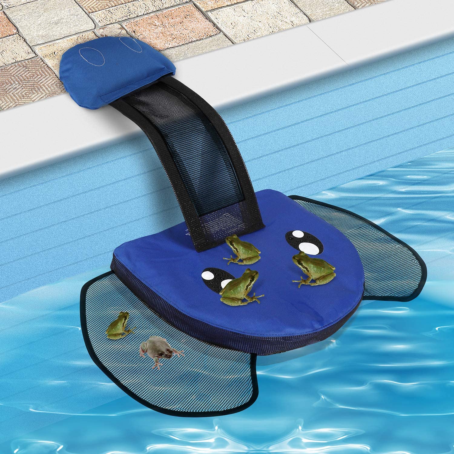 Elephant Shaped Pool Ramp Helps Frogs, Mice, and Other Critters Out Of Your Pool - Critter exit pool ramp